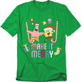 Spongebob Squarepants Christmas, Make It Merry with Patrick T-Shirt