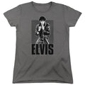 Elvis Presley Leather Womens T-Shirt