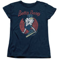 Betty Boop Skateboard Womens T-Shirt
