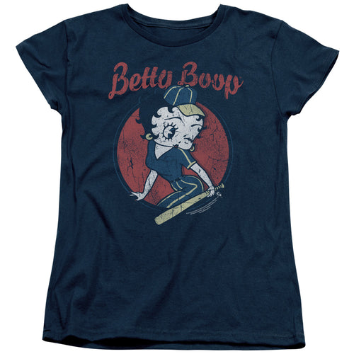 Betty Boop Skateboard Womens T-Shirt