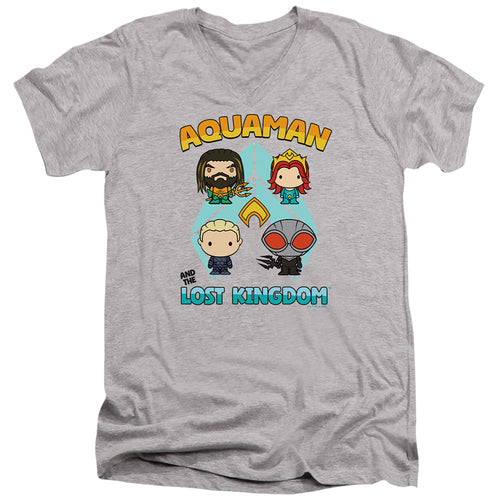 Aquaman Character Lineup V-Neck T-Shirt