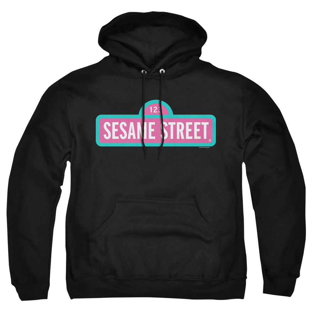 Sesame Street Pink Logo Pullover Hoodie