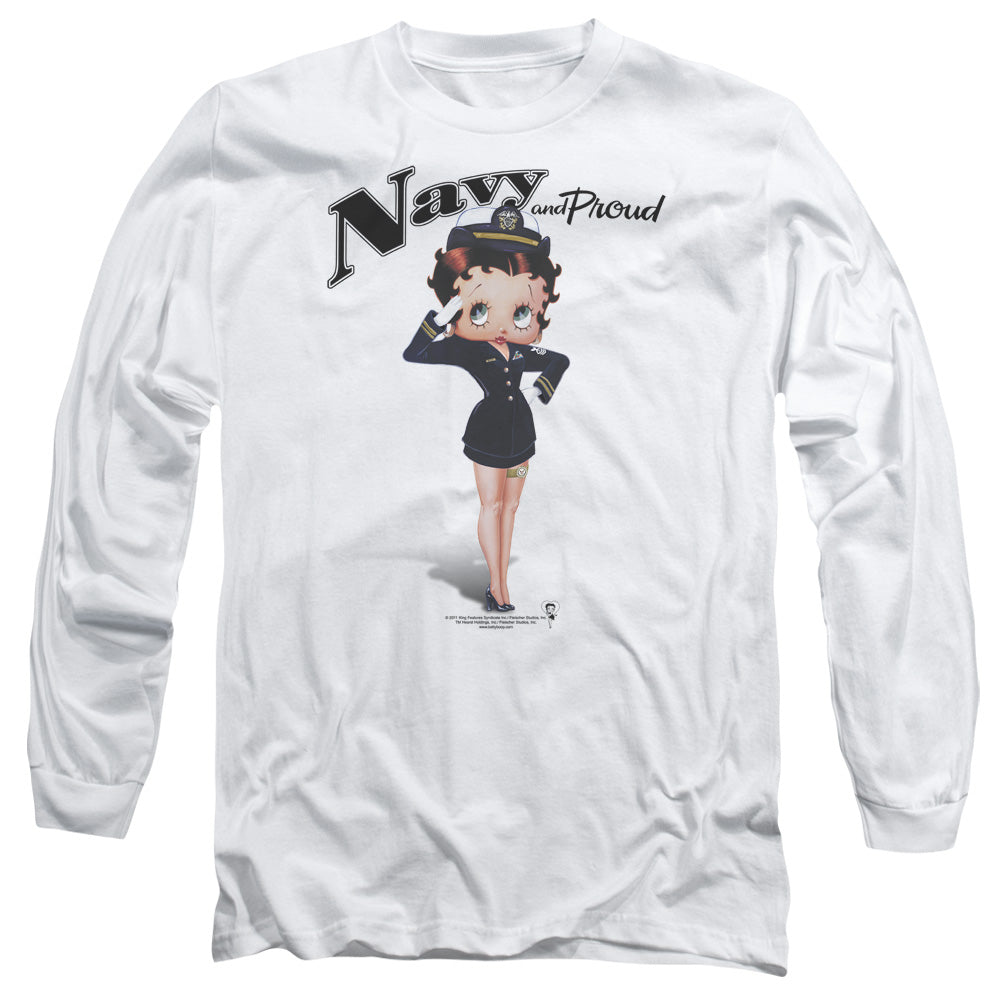 Betty Boop Navy Boop Long Sleeve T-Shirt