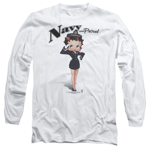 Betty Boop Navy Boop Long Sleeve T-Shirt