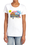 The Amazing World of Gumball Pixel Sunshine Logo Womens T-Shirt
