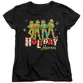 Teenage Mutant Ninja Turtles Holiday Heroes Christmas Shine Womens T-Shirt