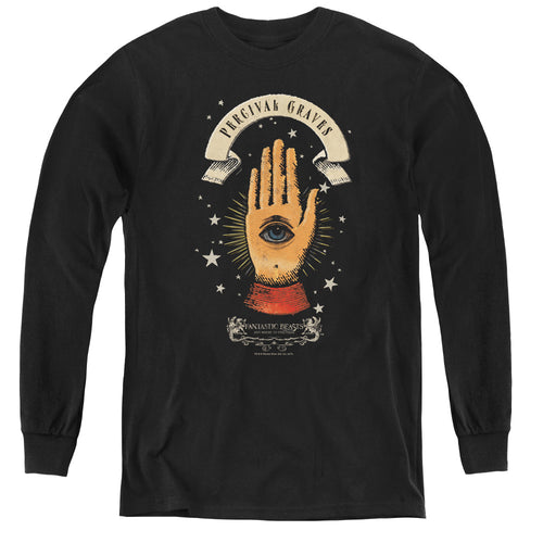 Fantastic Beasts Percival Graves Youth Long Sleeve T-Shirt