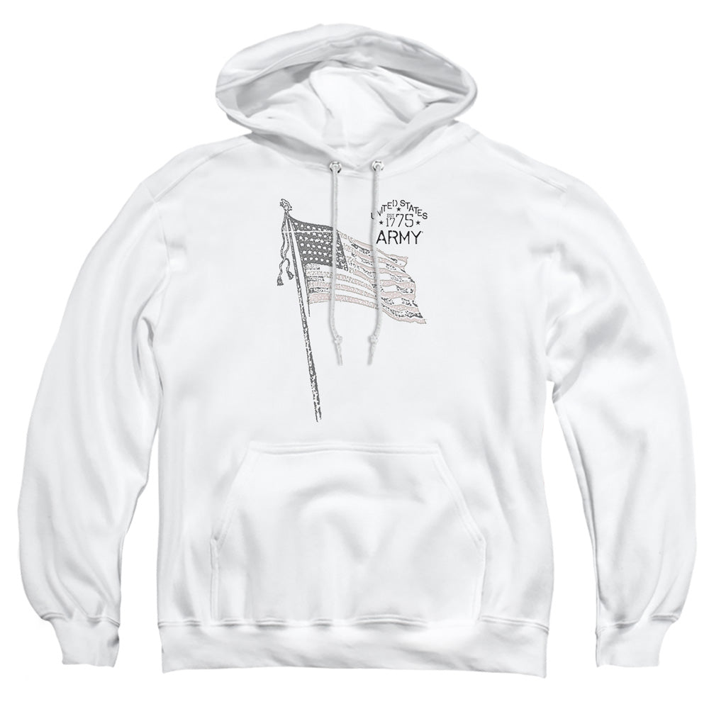 US Army Flag Sketch Pullover Hoodie