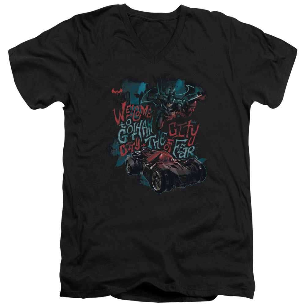 Batman City Of Fear V-Neck T-Shirt