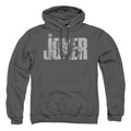 The Batman Joker Text on Gray Pullover Hoodie