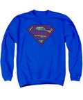 Superman Tattered Shield Crewneck Sweatshirt