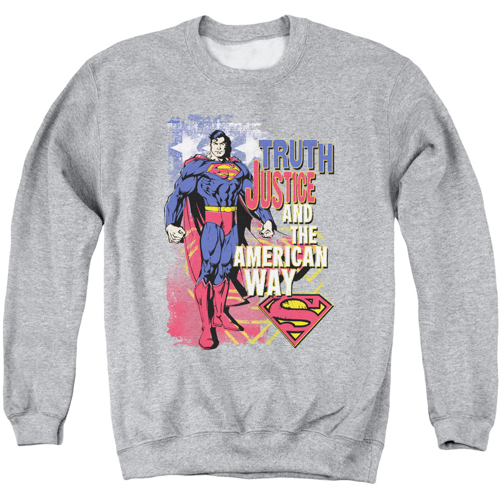 Superman Truth Justice Crewneck Sweatshirt