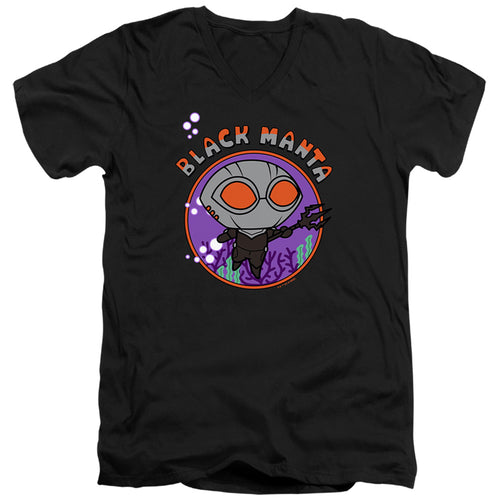 Aquaman Chibi Black Manta V-Neck T-Shirt