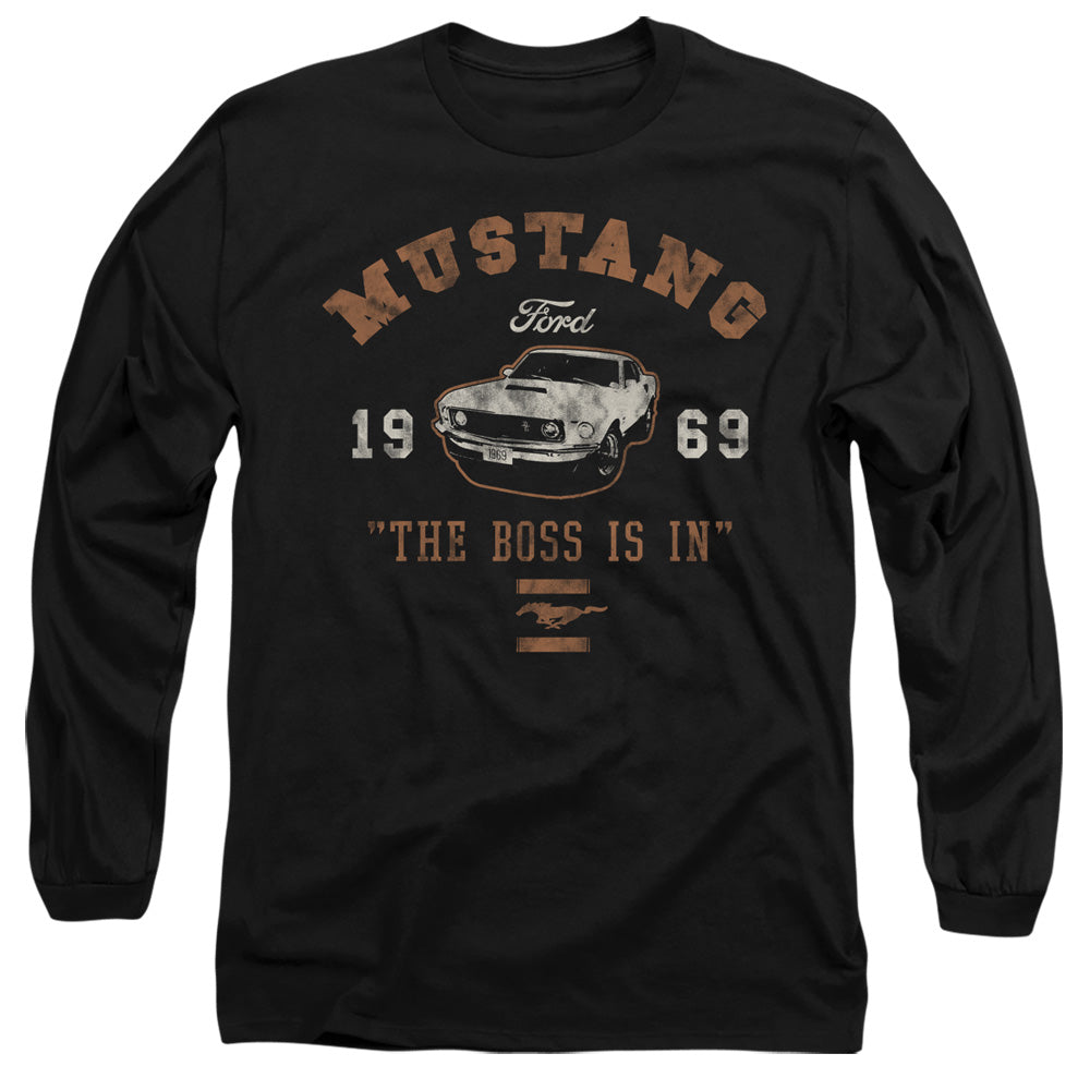 Ford Mustang The Boss Is In Long Sleeve T-Shirt