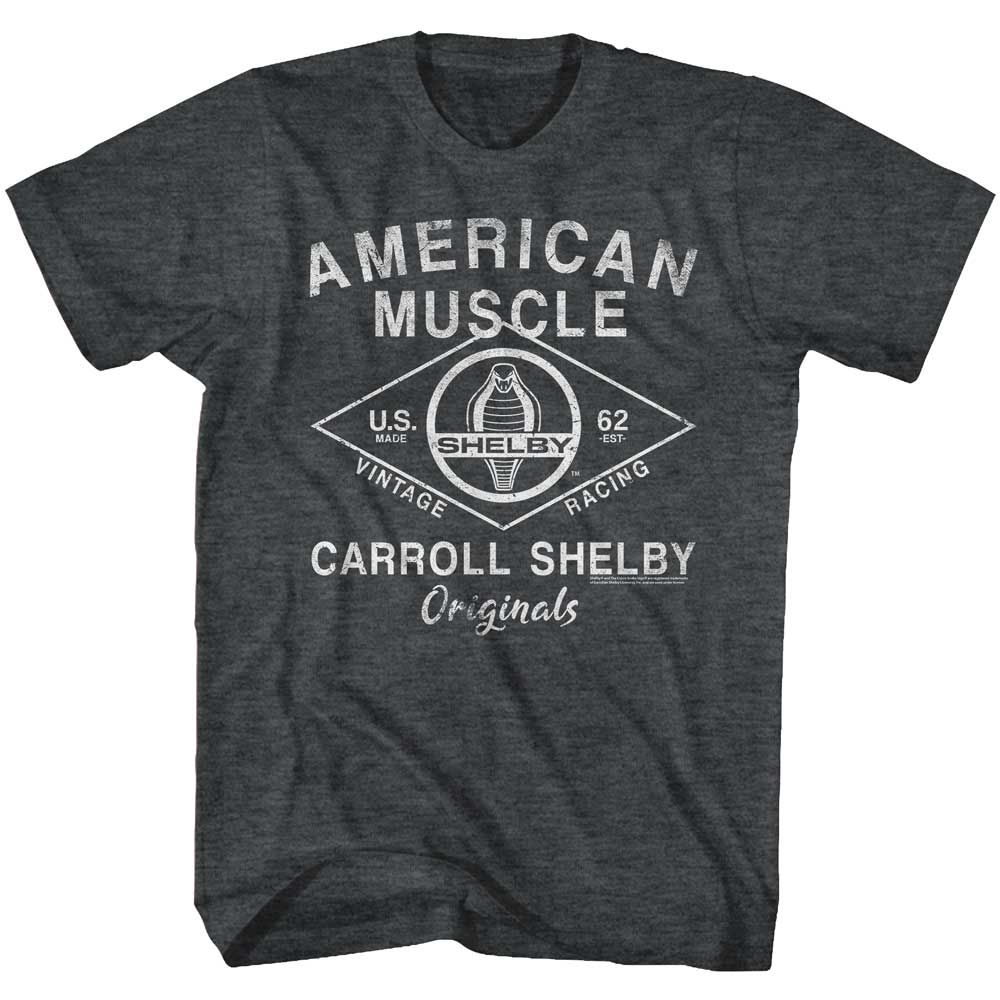 Shelby Originals Carroll Shelby t-shirt in black heather