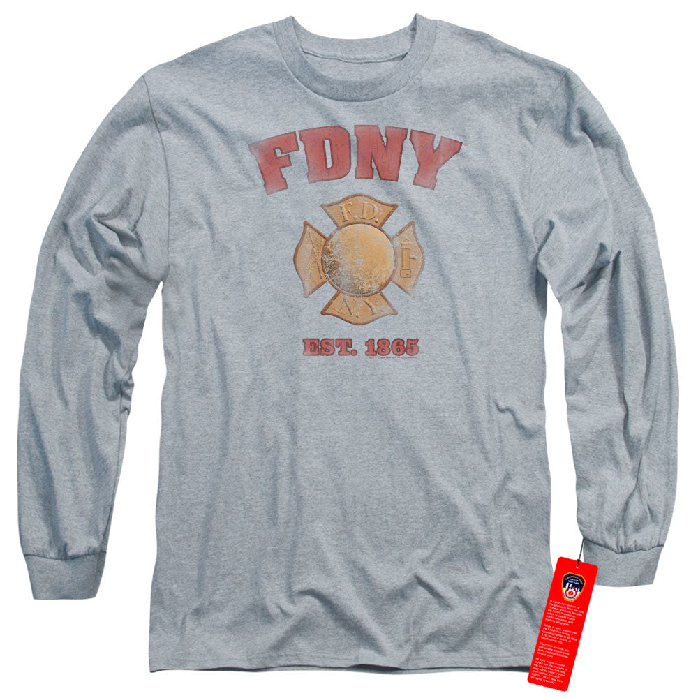 New York City Fdny Vintage Badge Long Sleeve T-Shirt