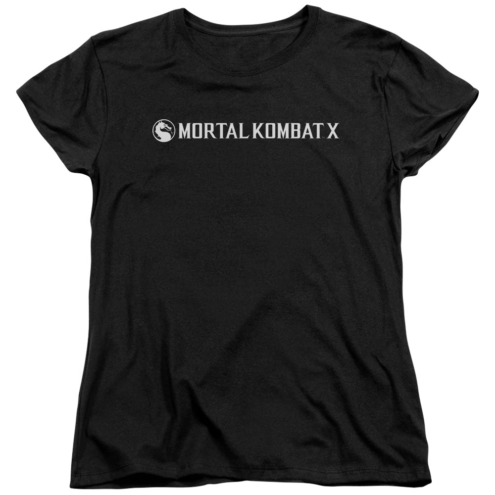 Mortal Kombat X Horizontal Logo Womens T-Shirt