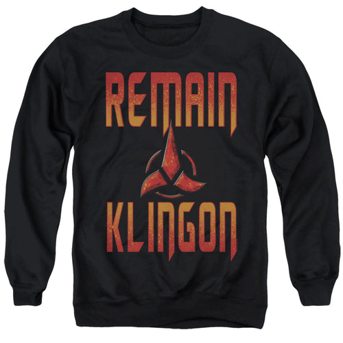 Star Trek Discovery Remain Klingon Crewneck Sweatshirt