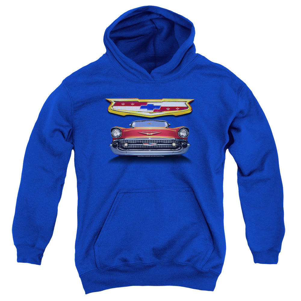 Chevy 1957 Bel Air Grille Youth Hoodie