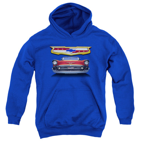 Chevy 1957 Bel Air Grille Youth Hoodie