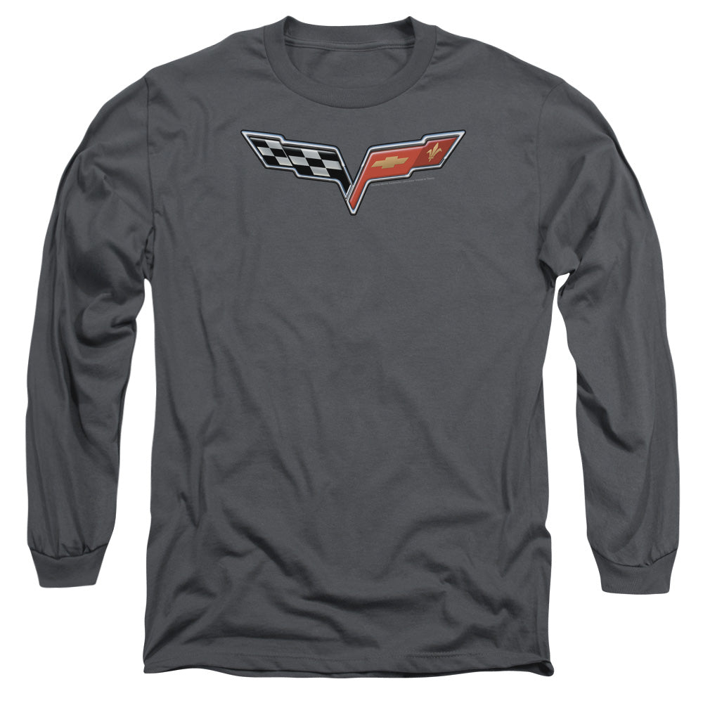 Chevy The Vette Medallion Long Sleeve T-Shirt