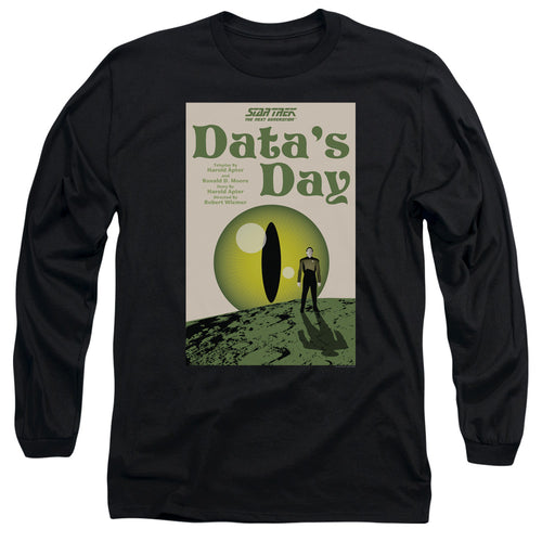 Star Trek Data's Day Black Long Sleeve T-Shirt