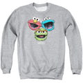 Sesame Street Halftone Heads Crewneck Sweatshirt