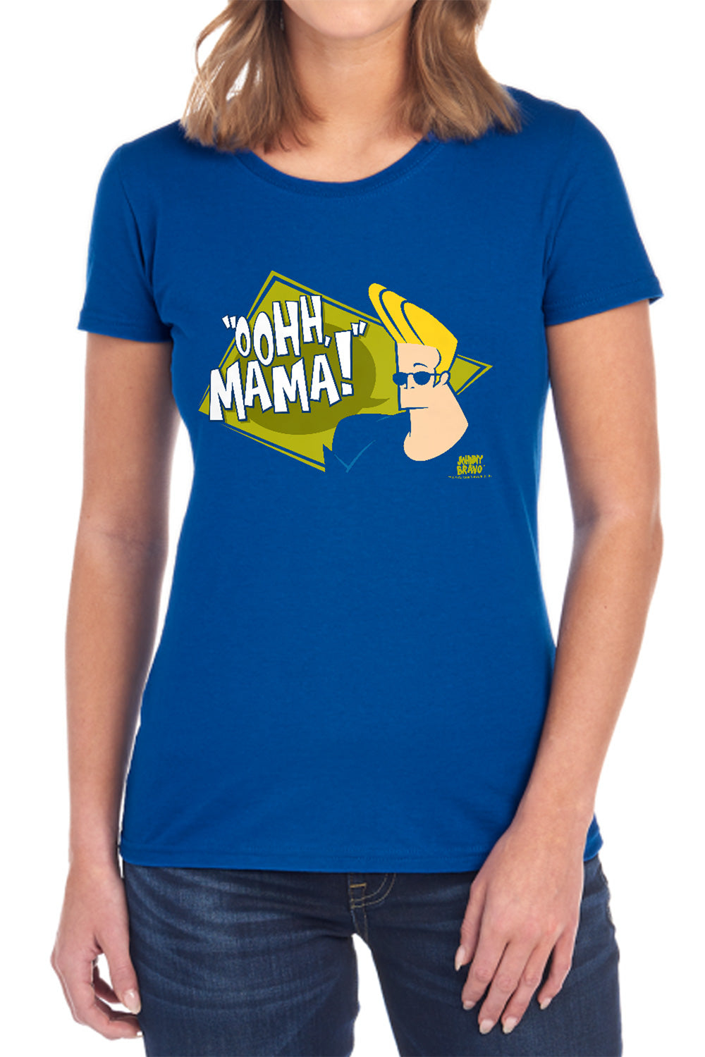 Johnny Bravo Oohh Mama Womens T-Shirt