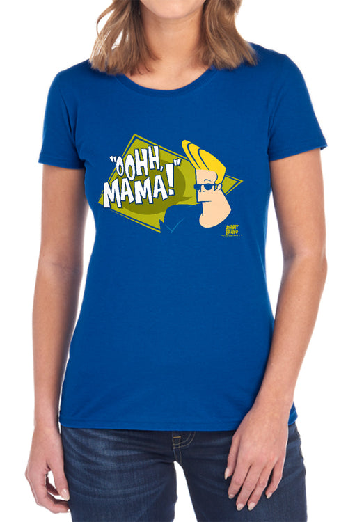 Johnny Bravo Oohh Mama Womens T-Shirt