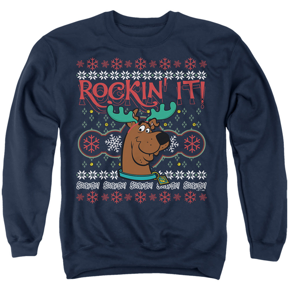 Scooby-Doo Rockin' It Ugly Christmas Crewneck Sweatshirt