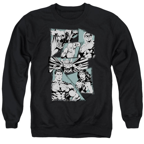 Justice League A Mighty League Crewneck Sweatshirt