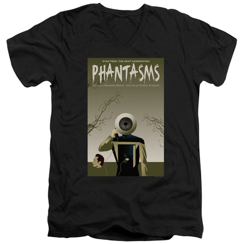 Star Trek Phantasms Black V-Neck T-Shirt