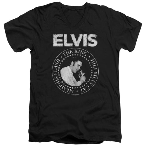 Elvis Presley Rock King V-Neck T-Shirt