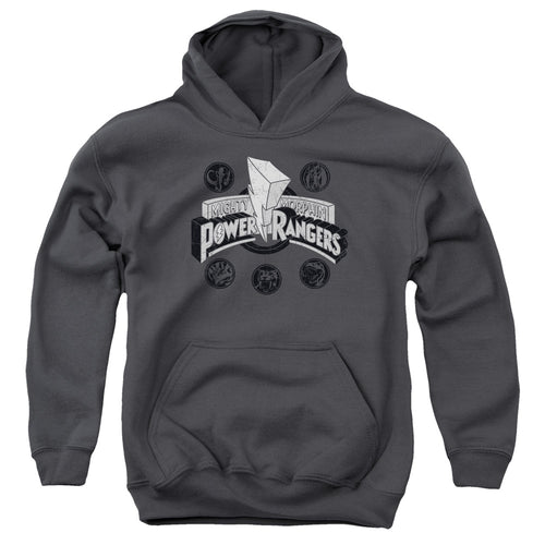 Mighty Morphin Power Rangers Power Coins Youth Hoodie