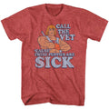 Sick Puppies Masters of the Universe t-shirt in red heather