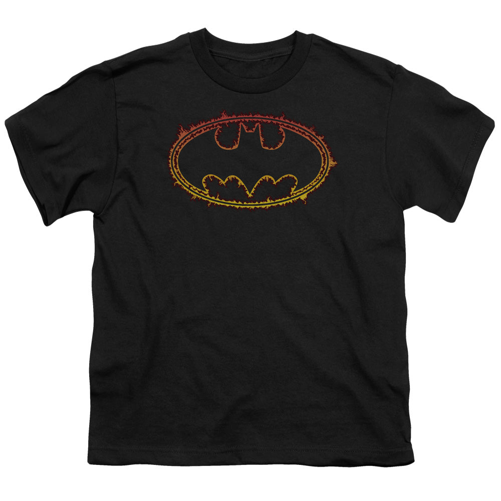 Batman Flame Outlined Logo Youth/Toddler T-Shirt