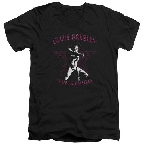 Elvis Presley Viva Las Vegas Star V-Neck T-Shirt