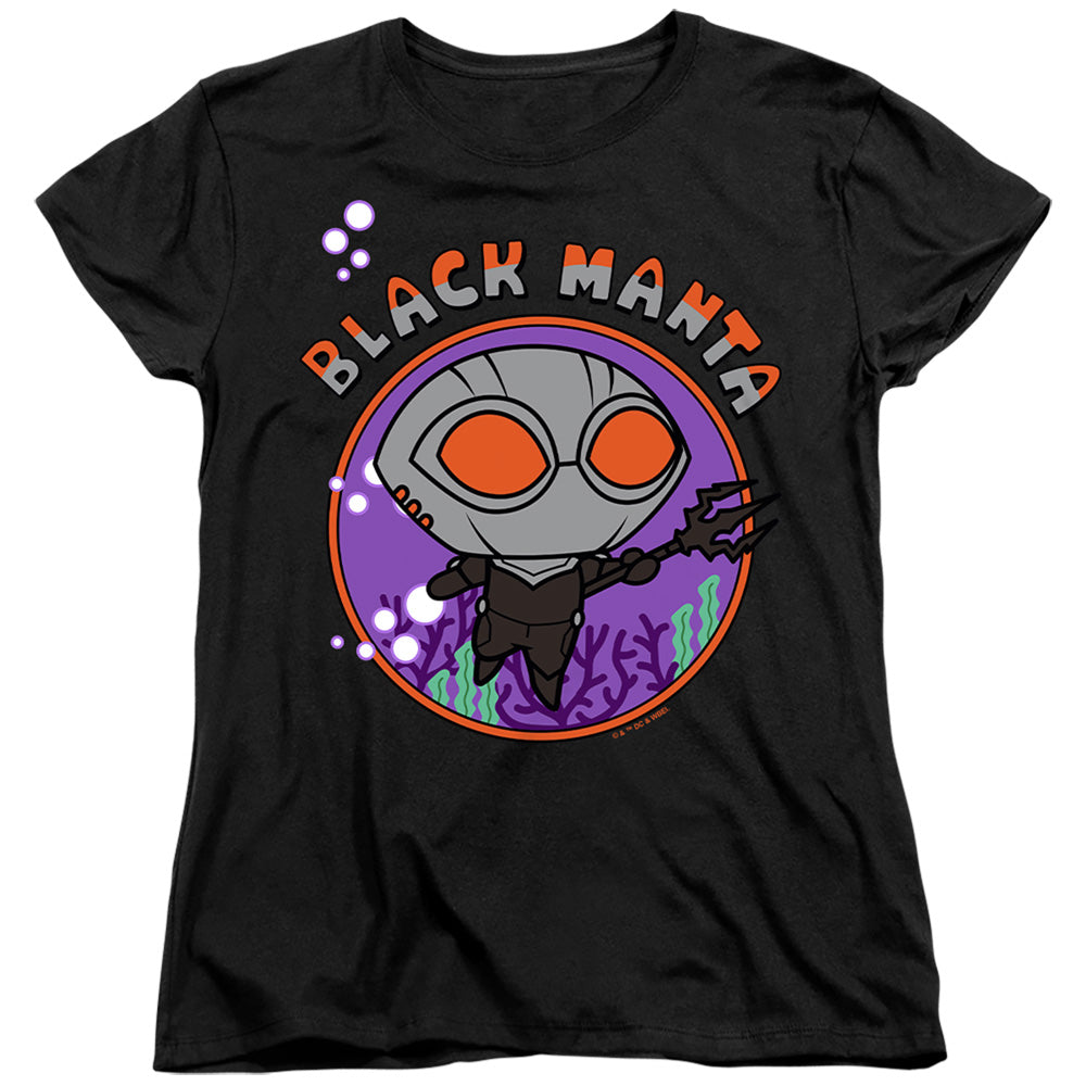 Aquaman Chibi Black Manta Womens T-Shirt