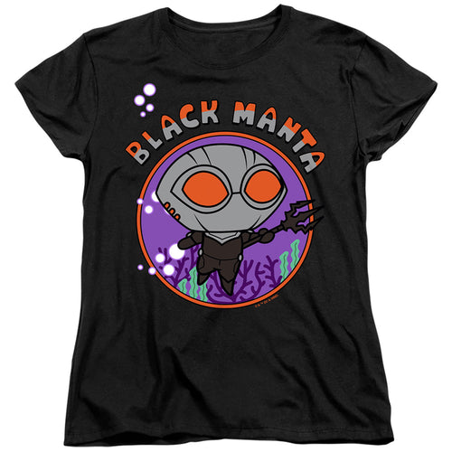Aquaman Chibi Black Manta Womens T-Shirt