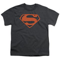Superman Vintage Shield Collage Charcoal Youth/Toddler T-Shirt