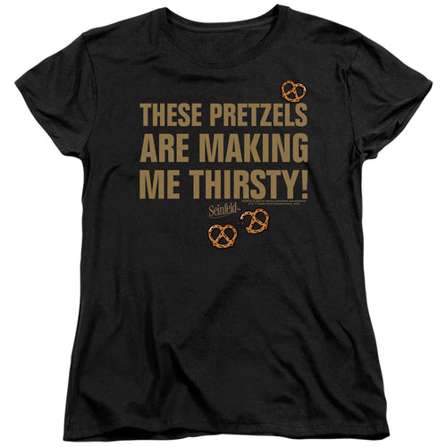 Seinfeld These Pretzels Are Making Me Thirsty Womens T-Shirt