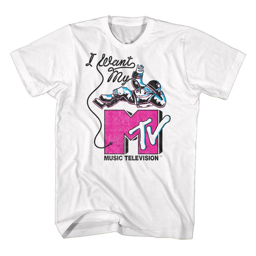 I Want My Astronaut MTV t-shirt in white