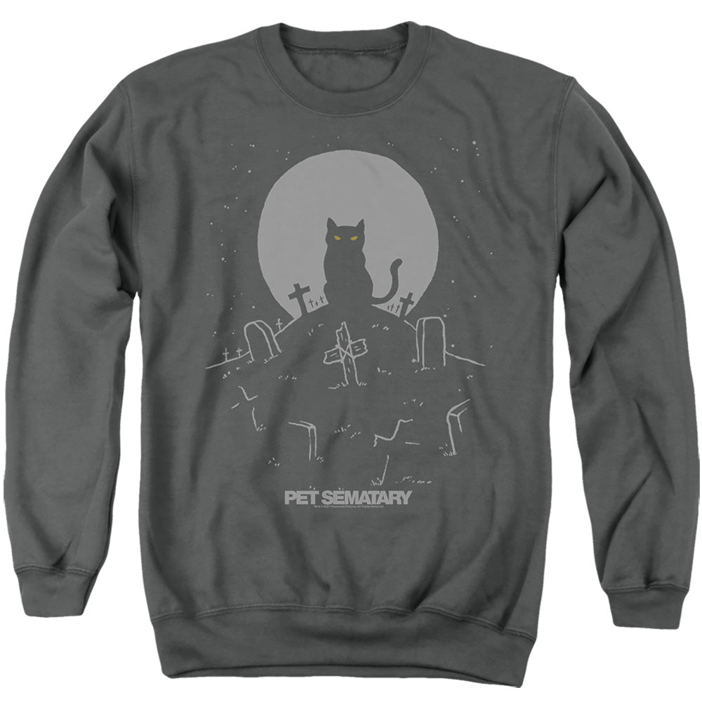 Pet Sematary Cat with Tombstones Crewneck Sweatshirt