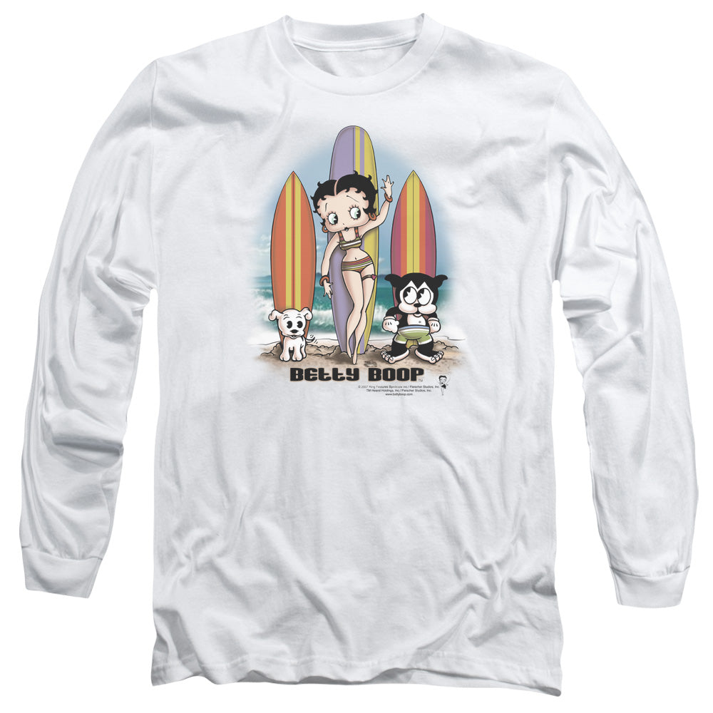 Betty Boop Surfers Long Sleeve T-Shirt