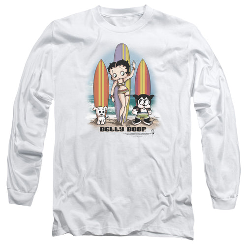 Betty Boop Surfers Long Sleeve T-Shirt