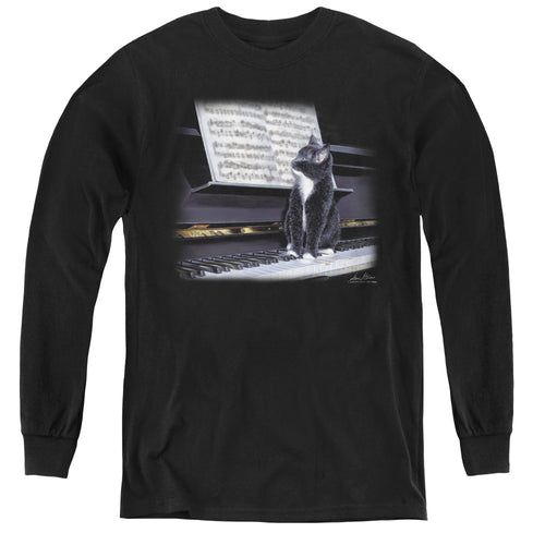 Wild Wings Kitten on the Keys Youth Long Sleeve T-Shirt