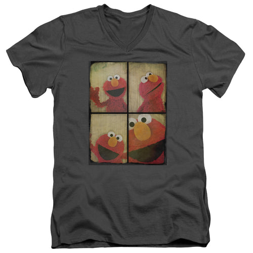Sesame Street Photo Booth Elmo V-Neck T-Shirt