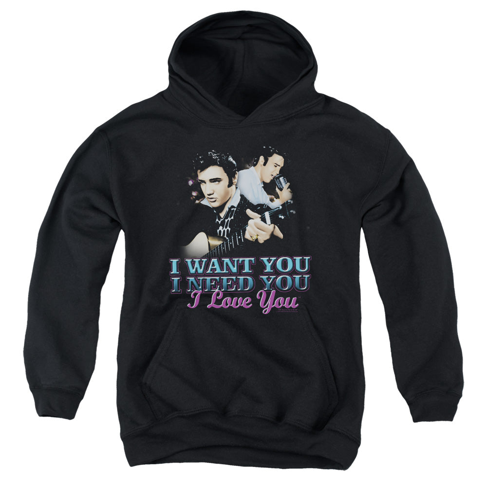 Elvis Presley I Want You Youth Hoodie