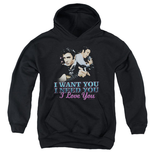 Elvis Presley I Want You Youth Hoodie