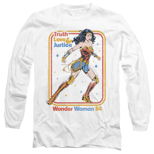 Wonder Woman 1984 Retro Justice 84 Long Sleeve T-Shirt